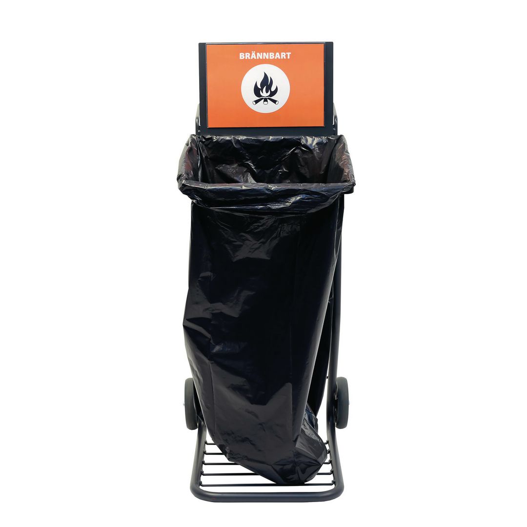 Säckvagn ACTIVA sortering 125L svart