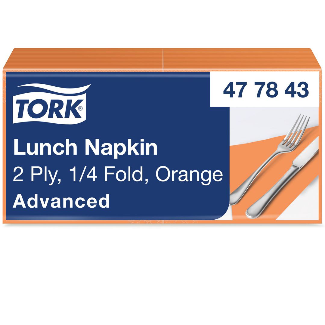 Servett TORK Lunch 2-lags orange 200/fp