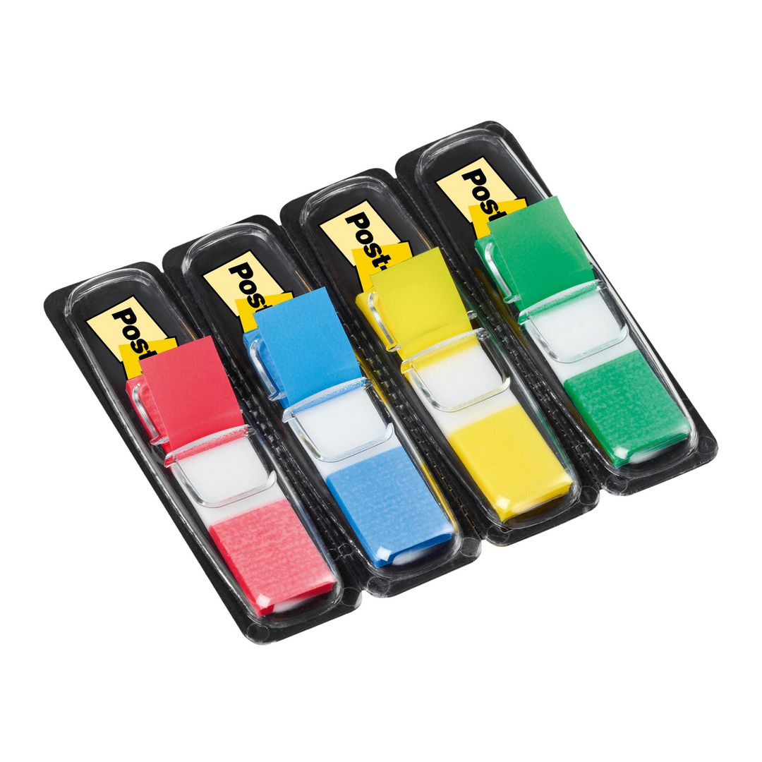 Index Post-It 12X43mm r/b/g/g 140/fp (6 pack)
