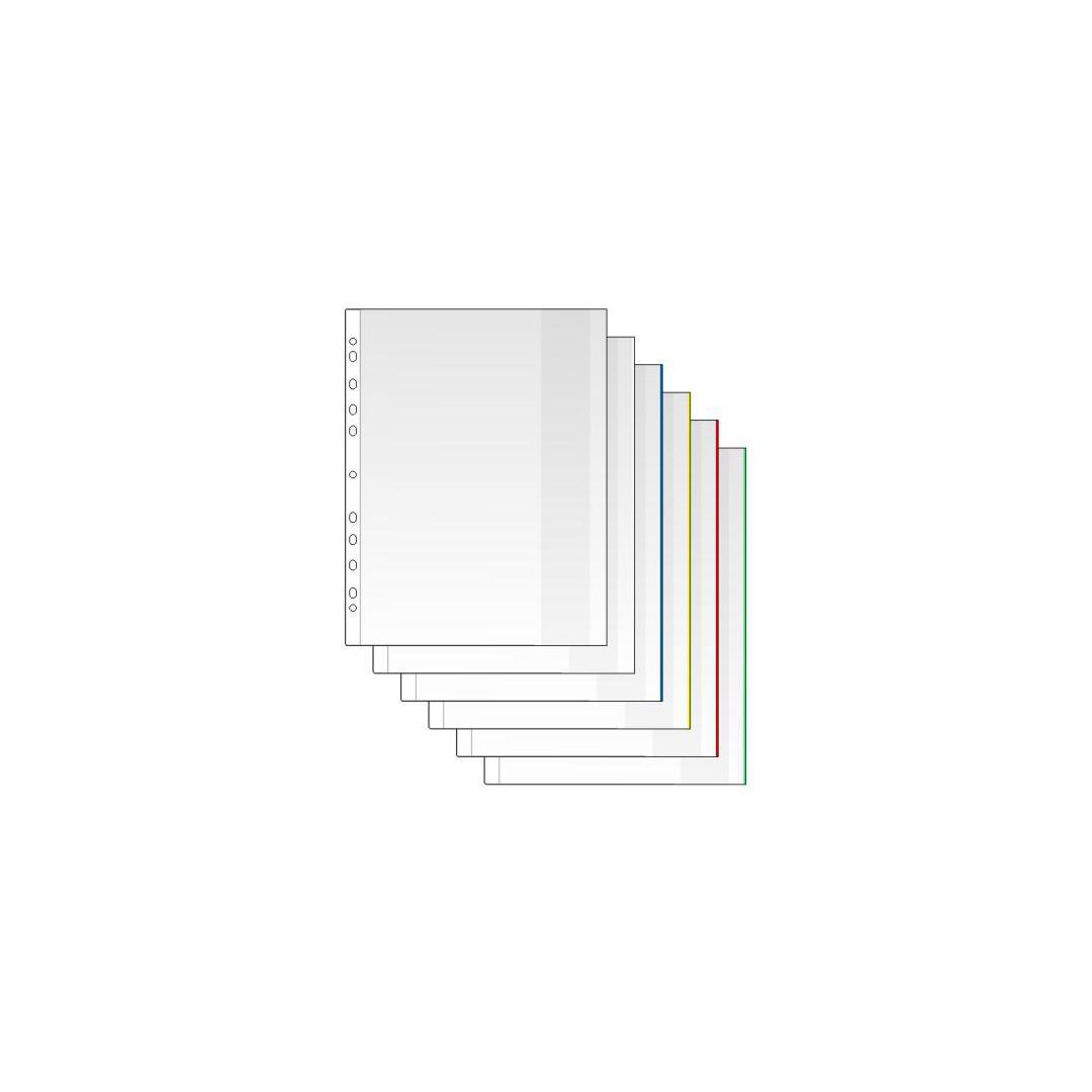 Plastficka Mapp A4 0,12mm röd 100/fp