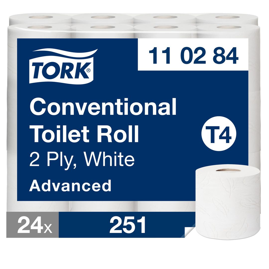 Toalettpapper Tork Adv T4 2-lag 24/fp