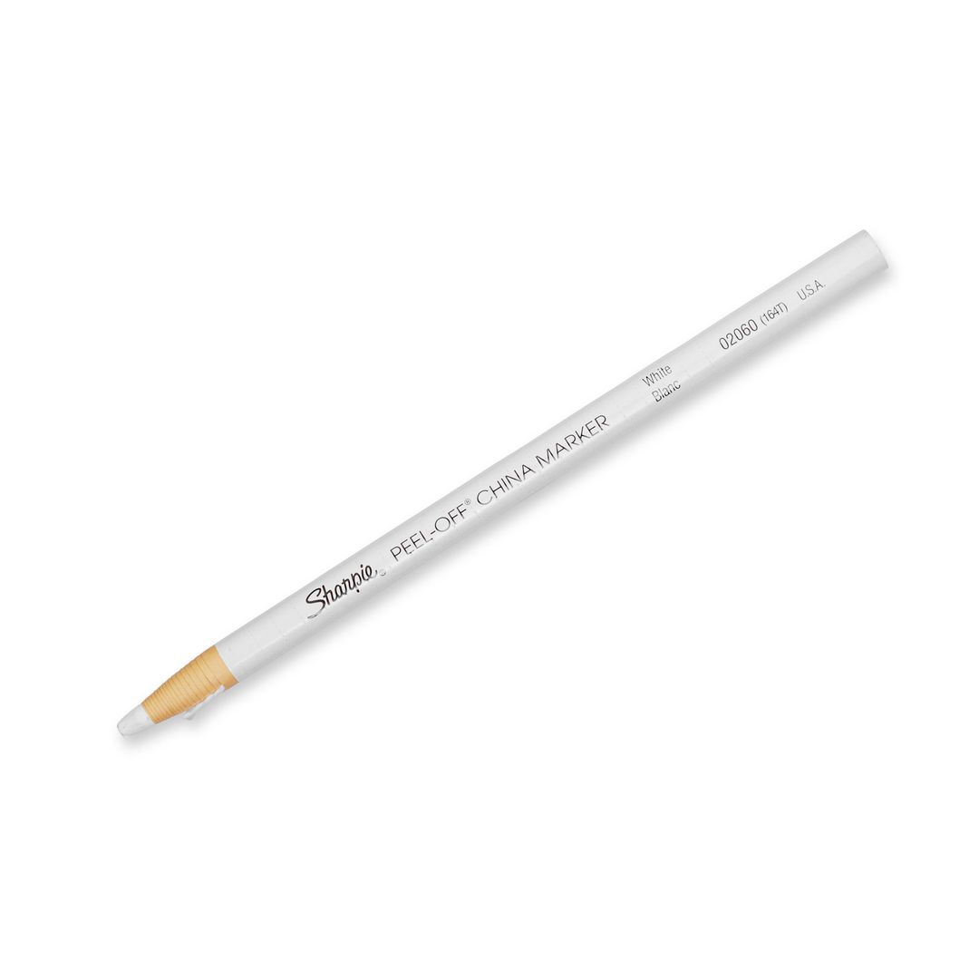 Märkpenna vax SHARPIE China vit (12 pack)
