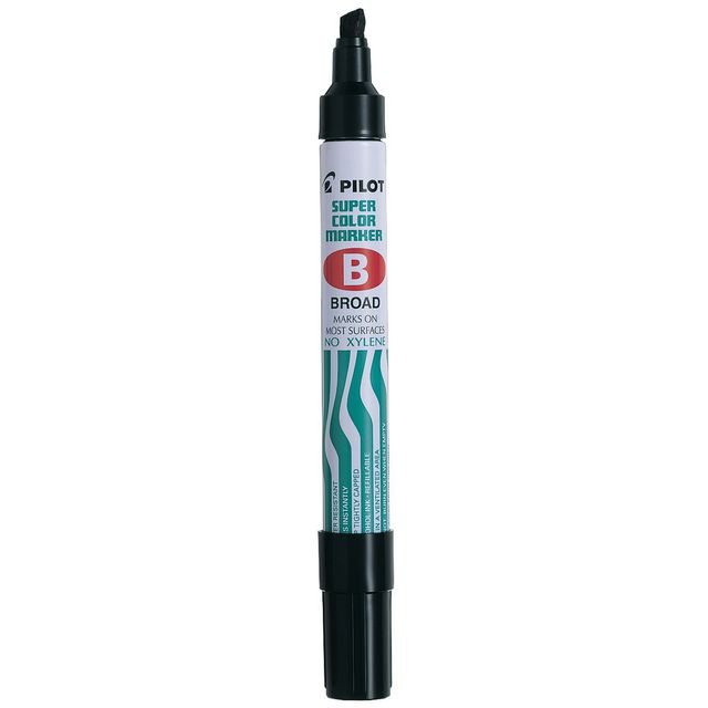 Märkpenna Pilot Super Color B svart (12 pack)