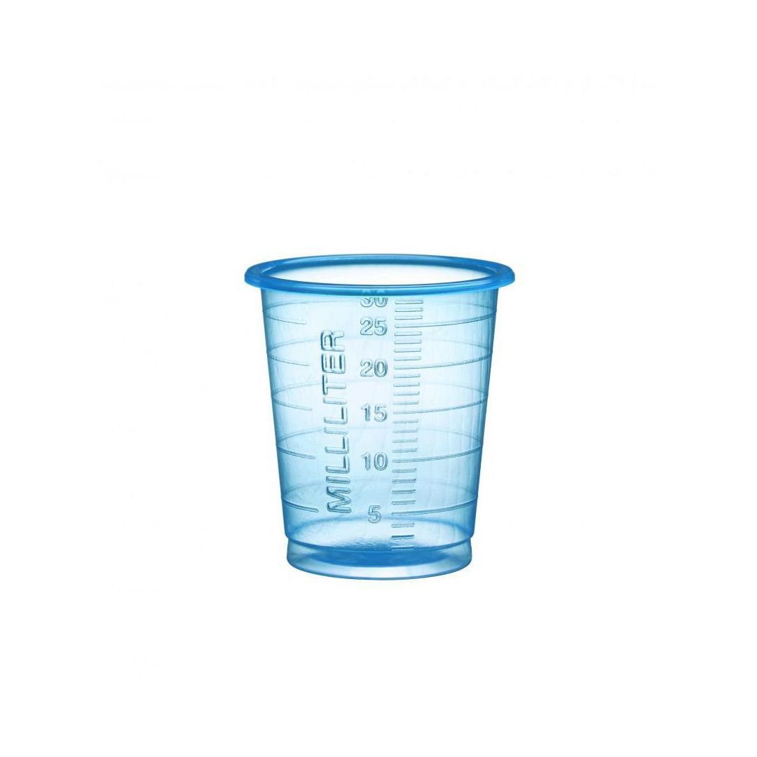 Medicinbägare Eco 30ml smal blå 90/fp