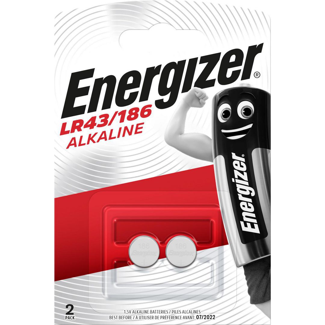 Batteri Energizer LR43/186 2/fp
