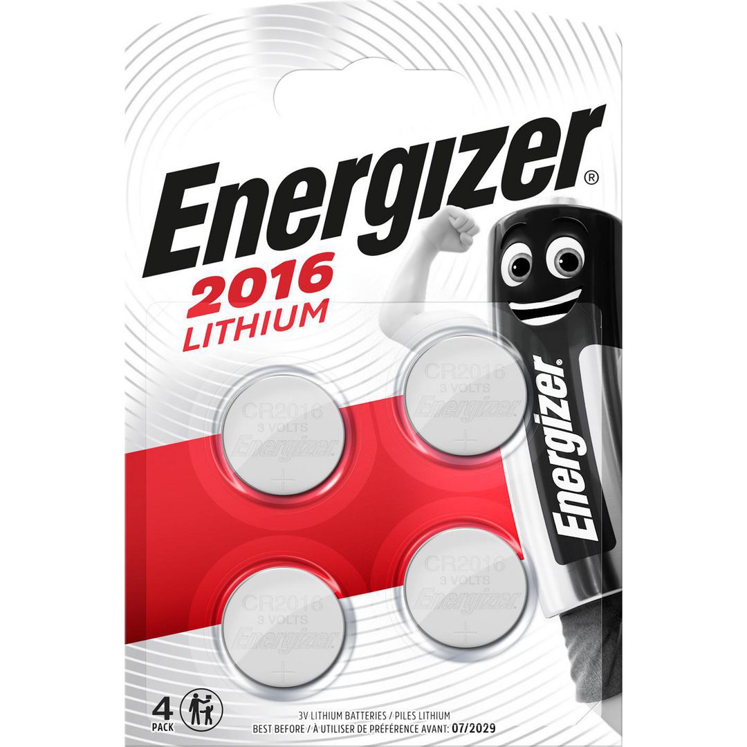 Batteri Energizer Lithium CR2016 4/fp