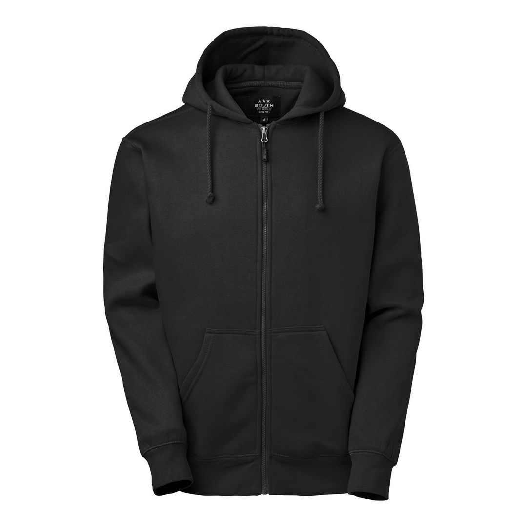 Hoodie zip SOUTH WEST Parry svart XS