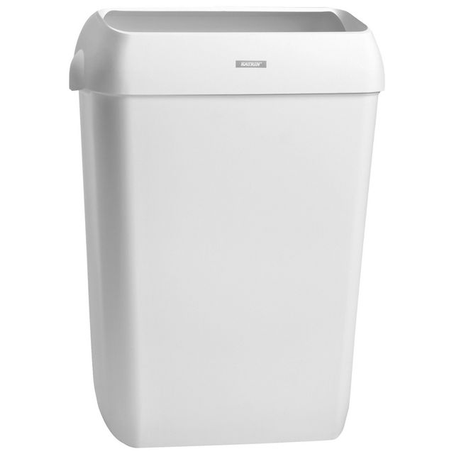 Papperskorg KATRIN 50L med lock vit