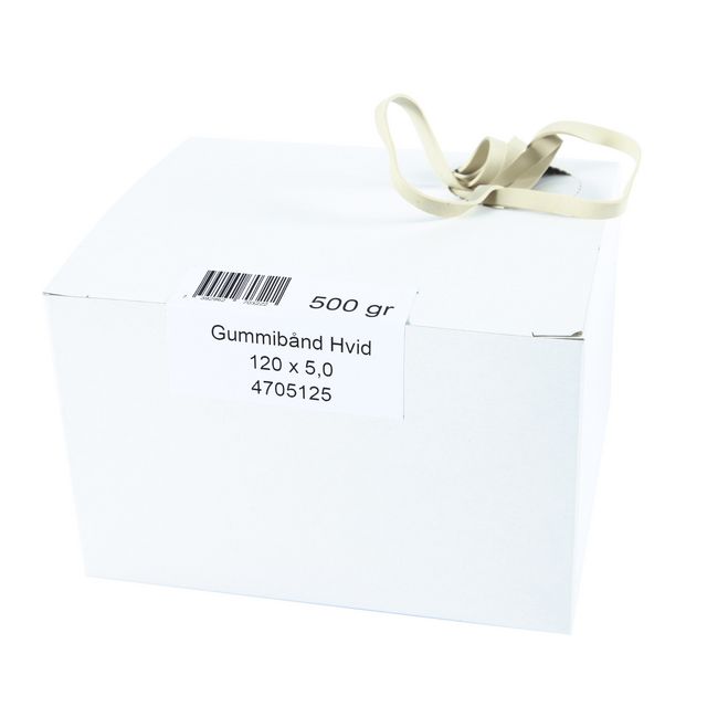 Gummiband 120x5mm vita 0,5kg 345/fp