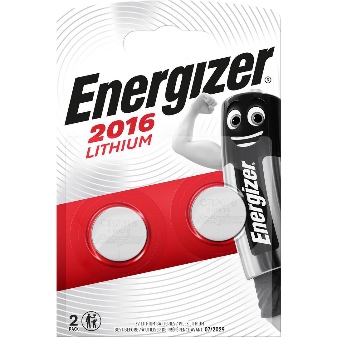 Batteri Energizer Lithium CR2016 2/fp