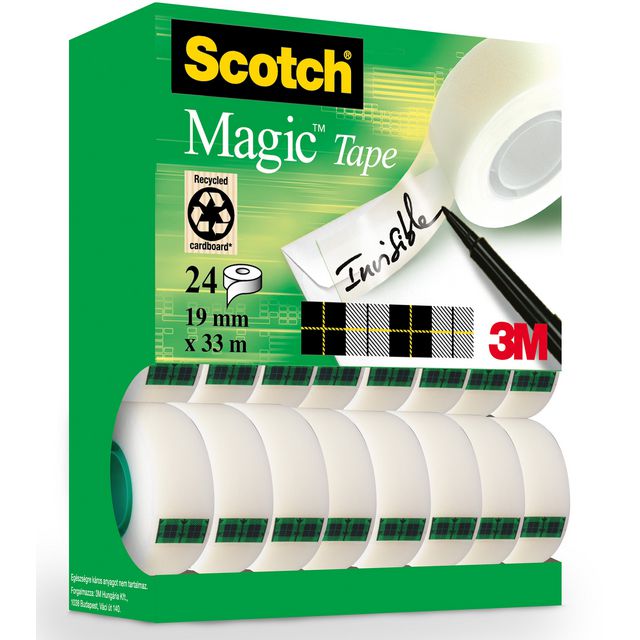 Dokumenttejp Scotch 810 19mmx33m (24 pack)