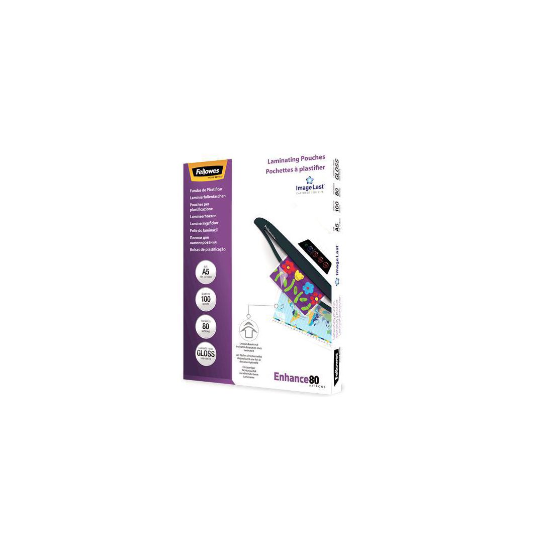 Laminat Fellowes A5 80mic klar 100/fp