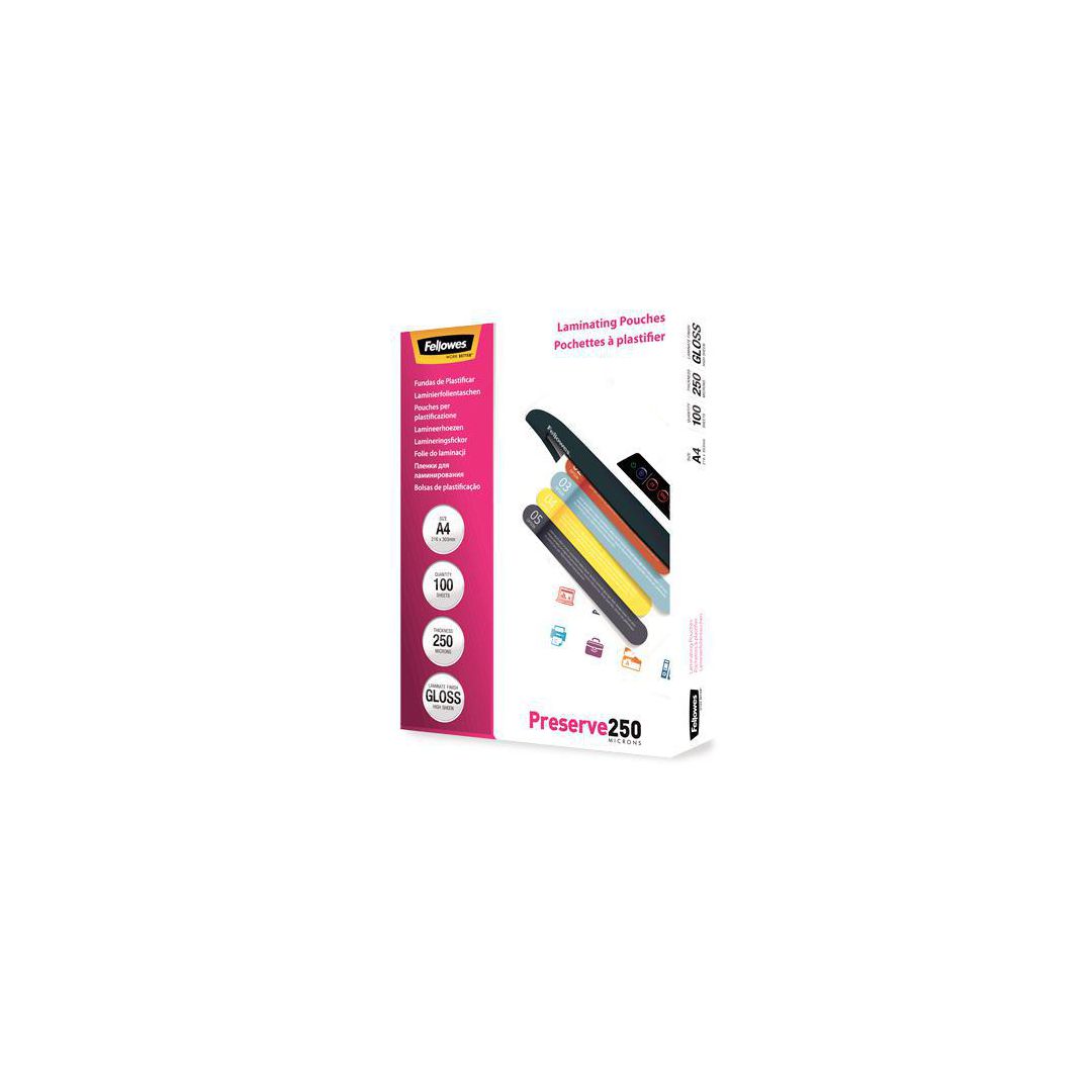 Laminat Fellowes A4 250mic klar 100/fp