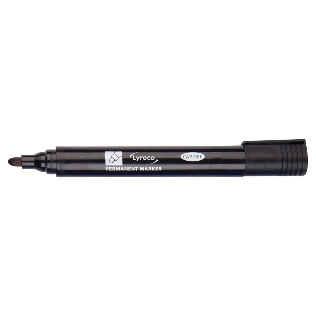 Märkpenna Lyreco 1,5mm rund svart