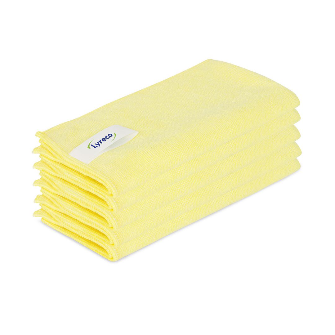 Microfiberduk LYRECO P 40x40cm gul 5/fp