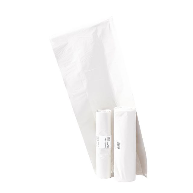 Plastsäck LD 60L 45my vit 25/rl