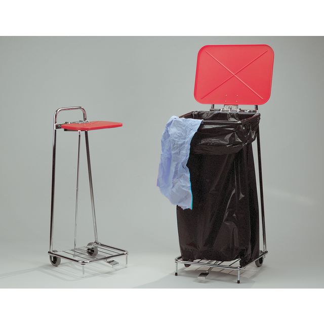 Säckvagn lock/pedal 125L krom