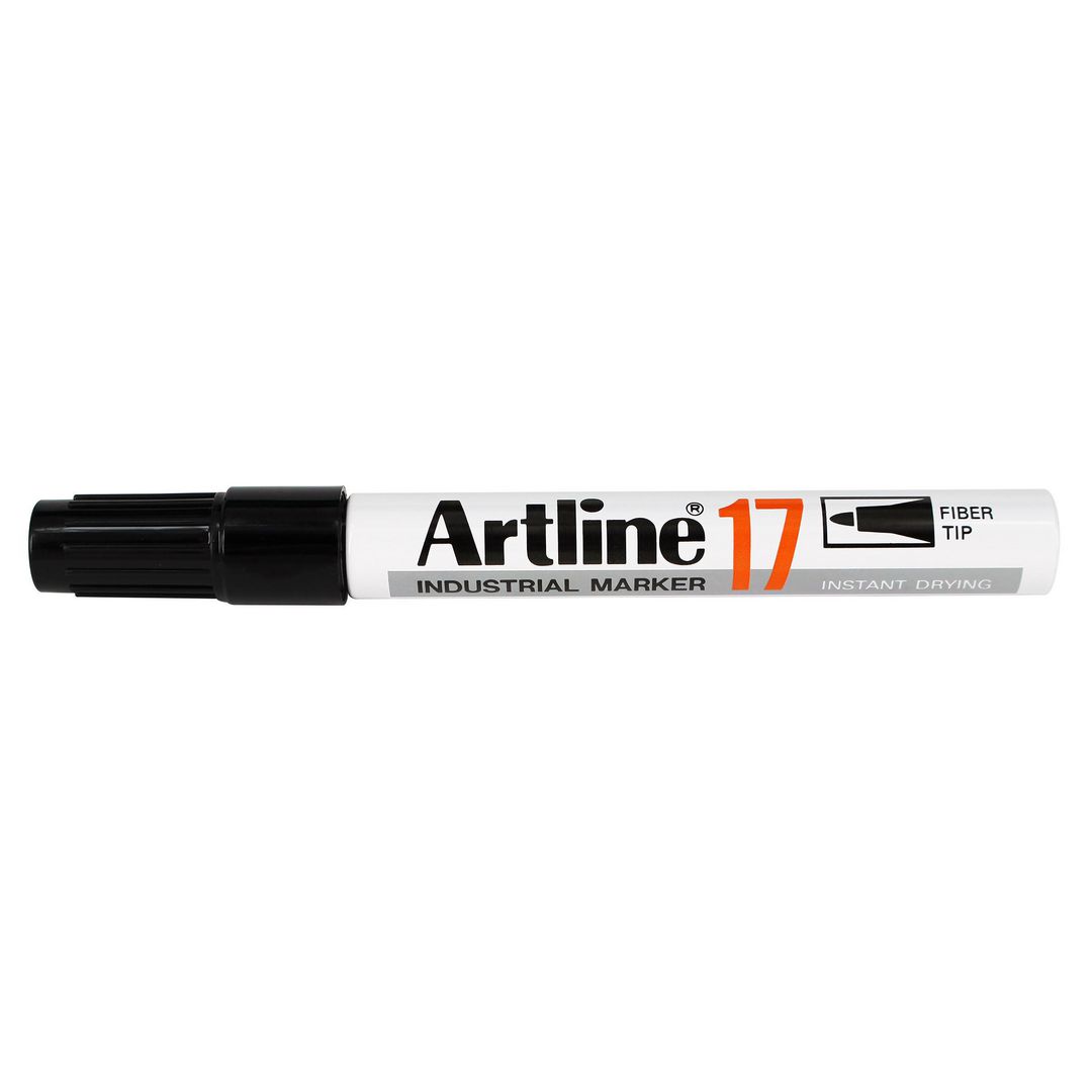 Märkpenna Artline 17 Industri rund svart (12 pack)
