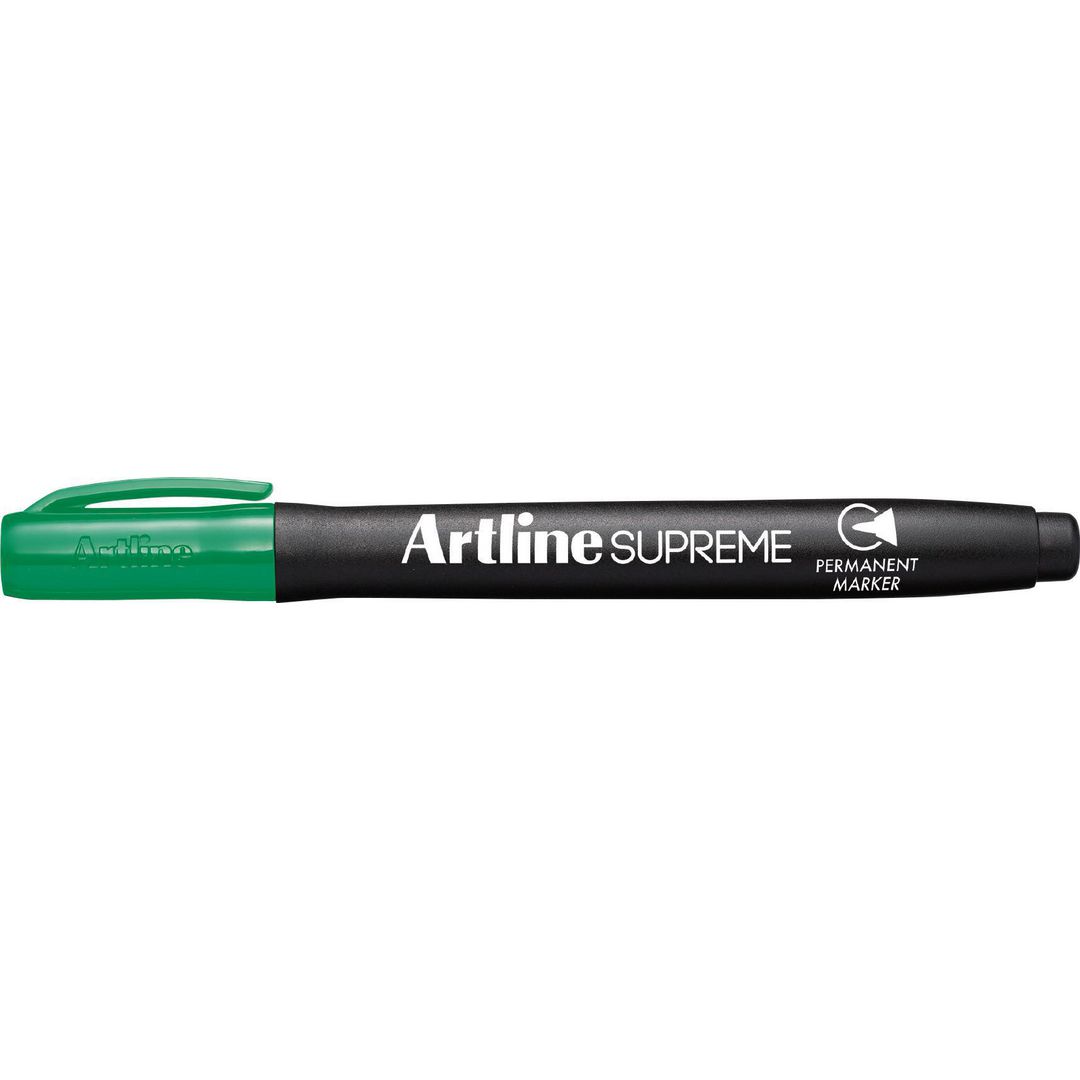Märkpenna Artline Supreme rund 1mm grön (12 pack)