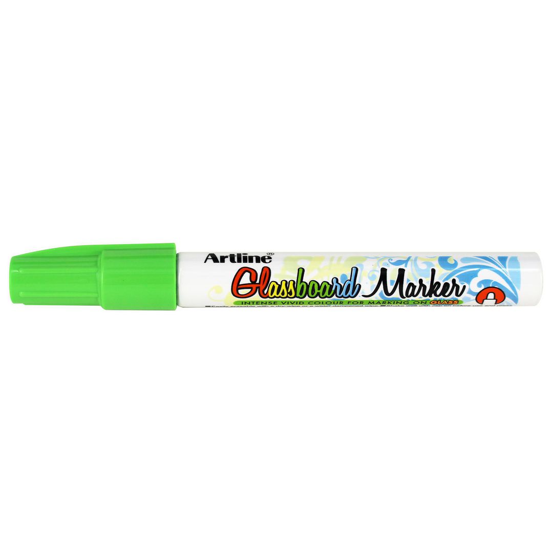 Märkpenna Artline glastavla 2mm ljusgrön (12 pack)