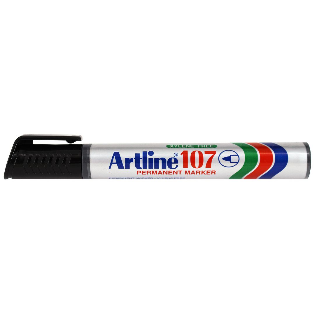 Märkpenna Artline 107 rund 1,5mm svart (12 pack)