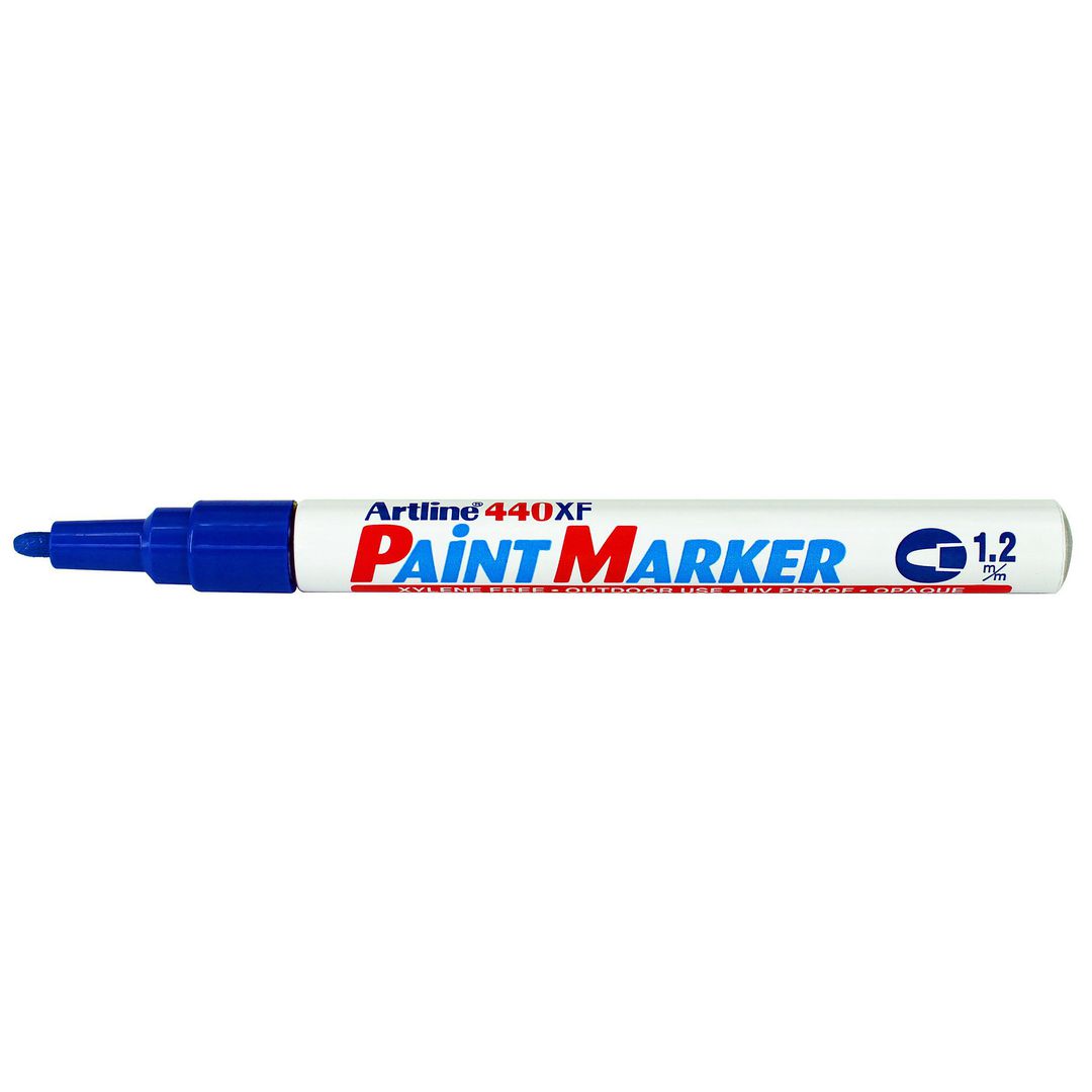 Märkpenna Artline 440XF Paint rund blå (12 pack)