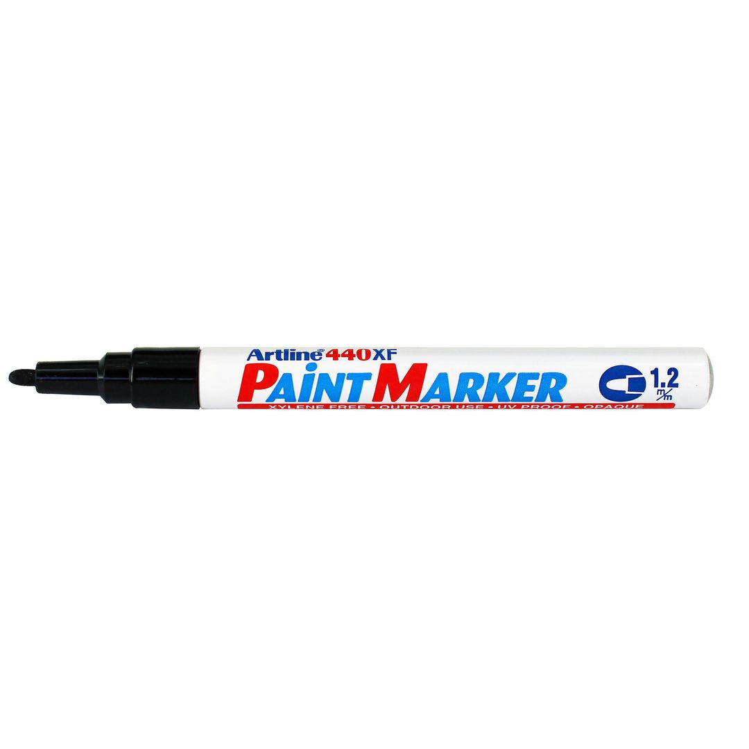 Märkpenna Artline 440XF Paint rund svart (12 pack)