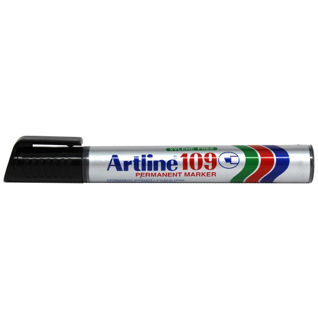 Märkpenna Artline 109 sned 2-4mm svart (12 pack)
