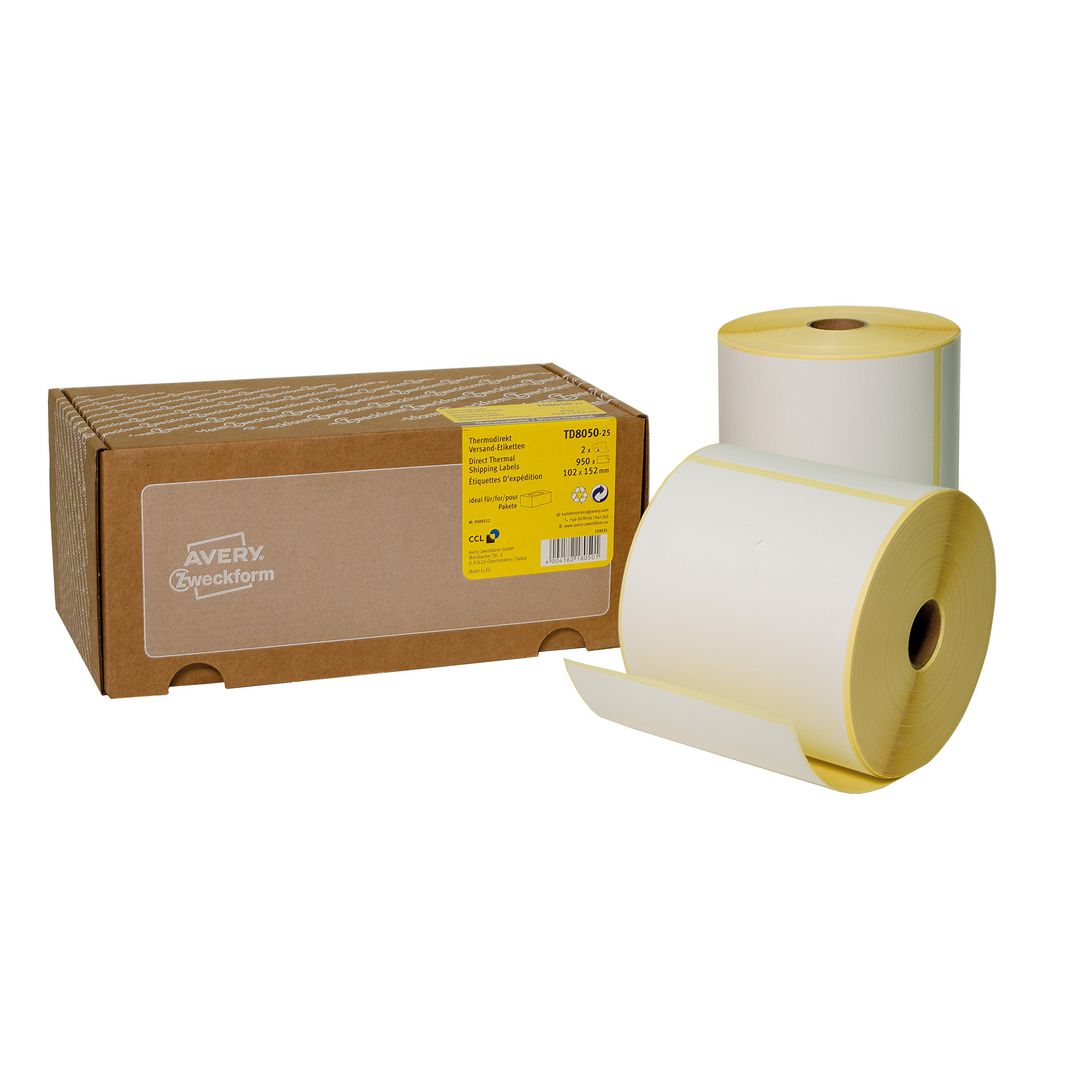 Termoetikett AVERY 102x152mm 950/rl