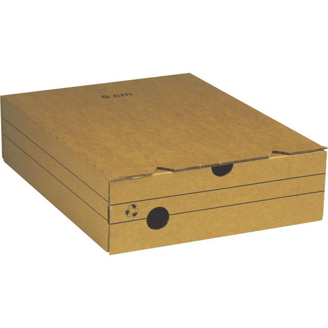 Arkivkartong A4 80mm brun (25 pack)