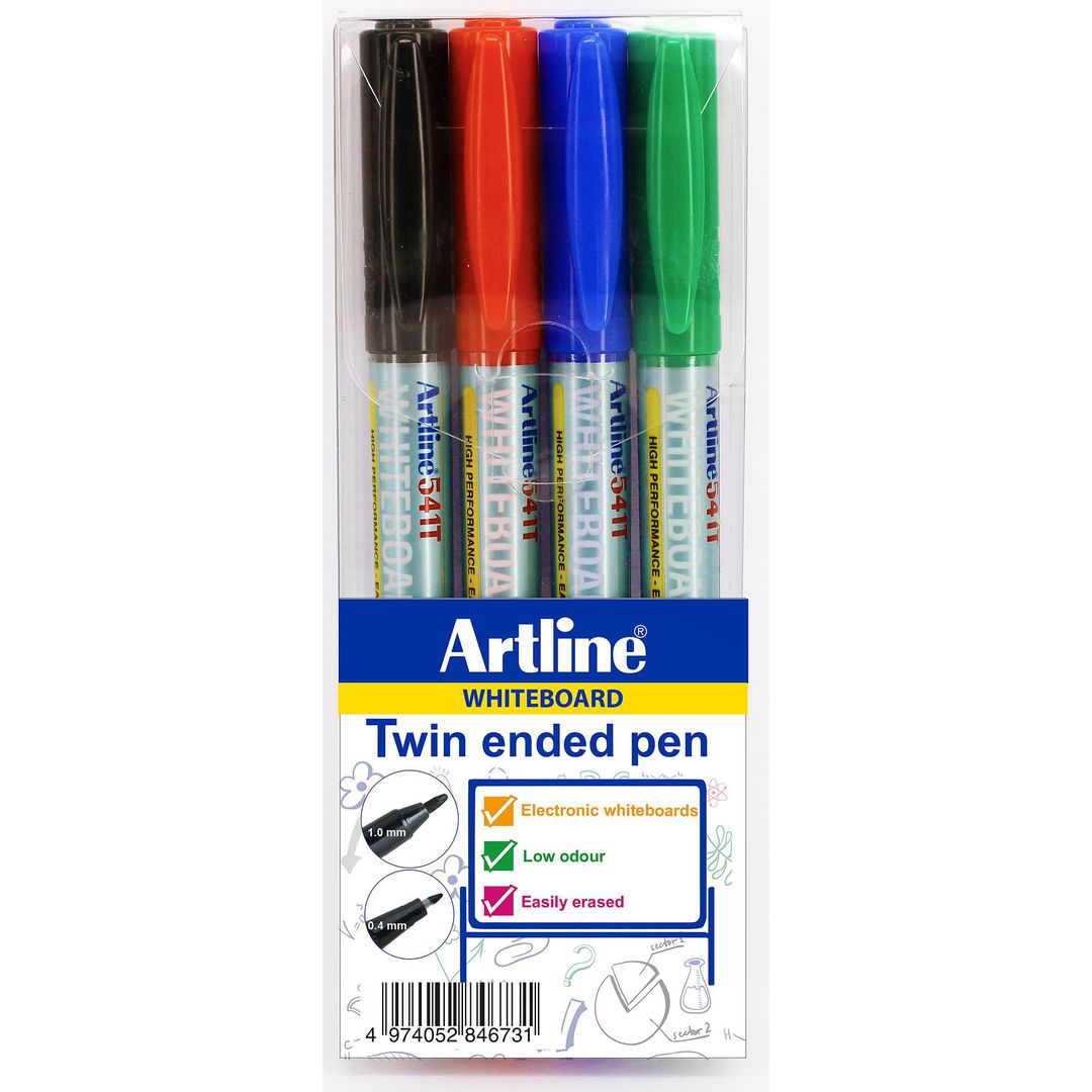 Whiteboardpenna Artline 541T dubbel 4/fp