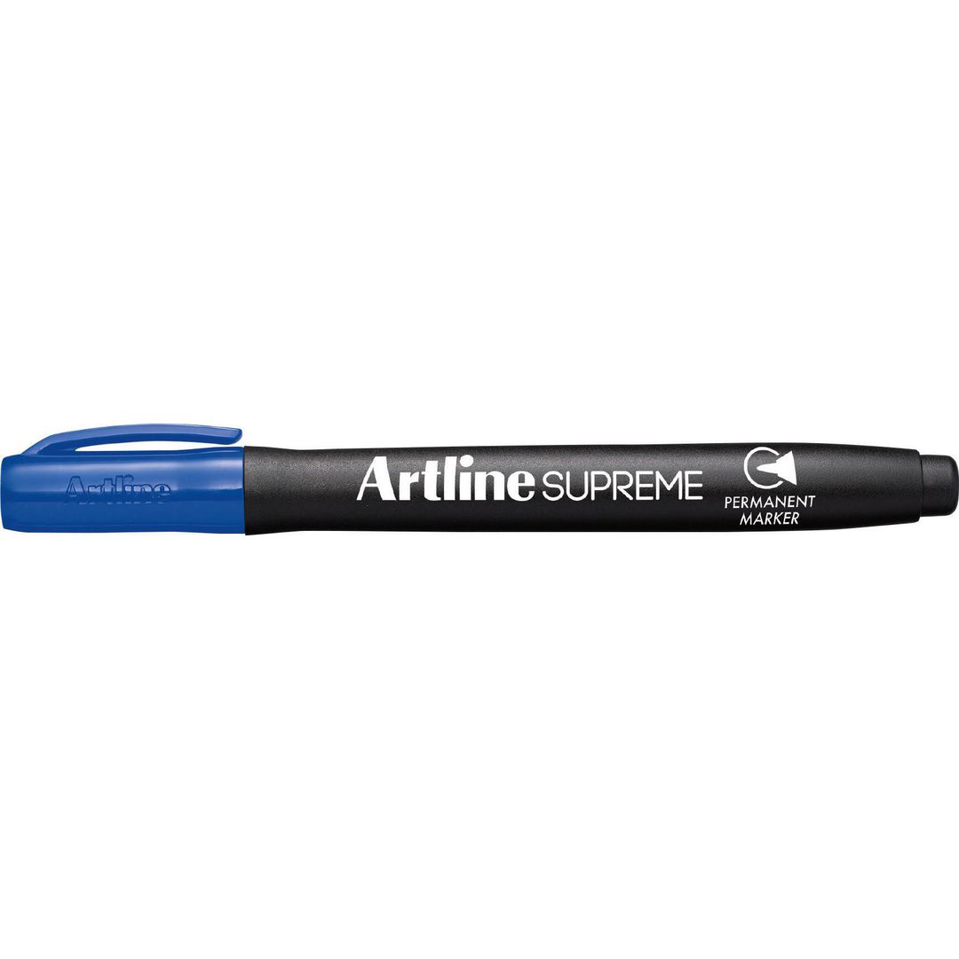 Märkpenna Artline Supreme rund 1mm blå (12 pack)