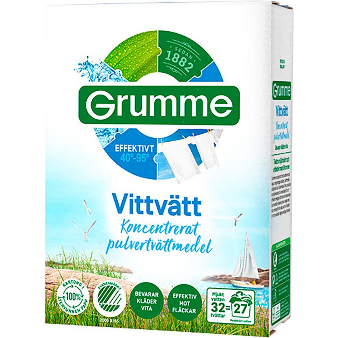 Tvättmedel GRUMME Vittvätt 1,12kg