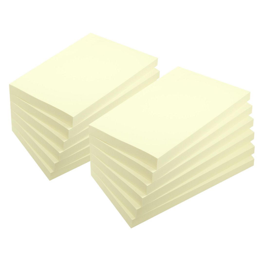 Notes LYRECO recycled 76x127mm gul 12/fp