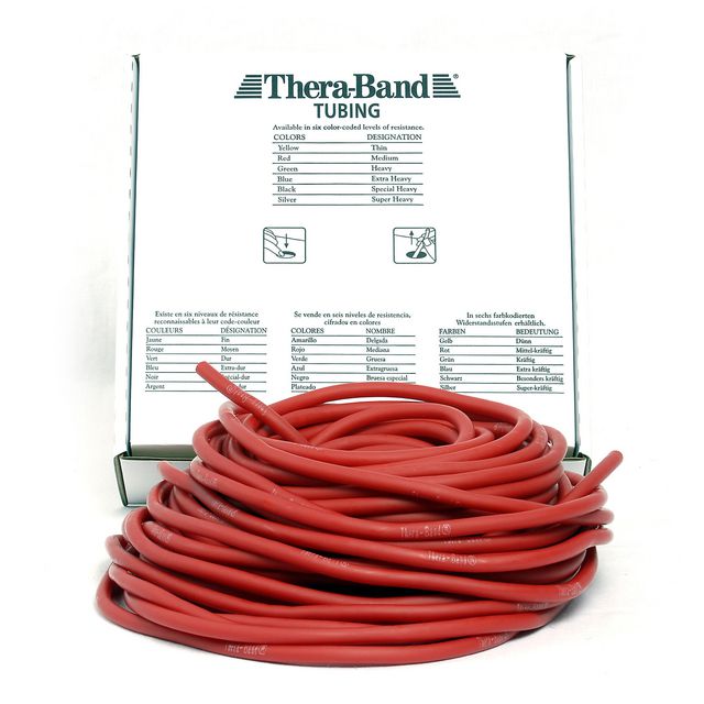 THERA-BAND TUBING 30,5m röd (4 pack)