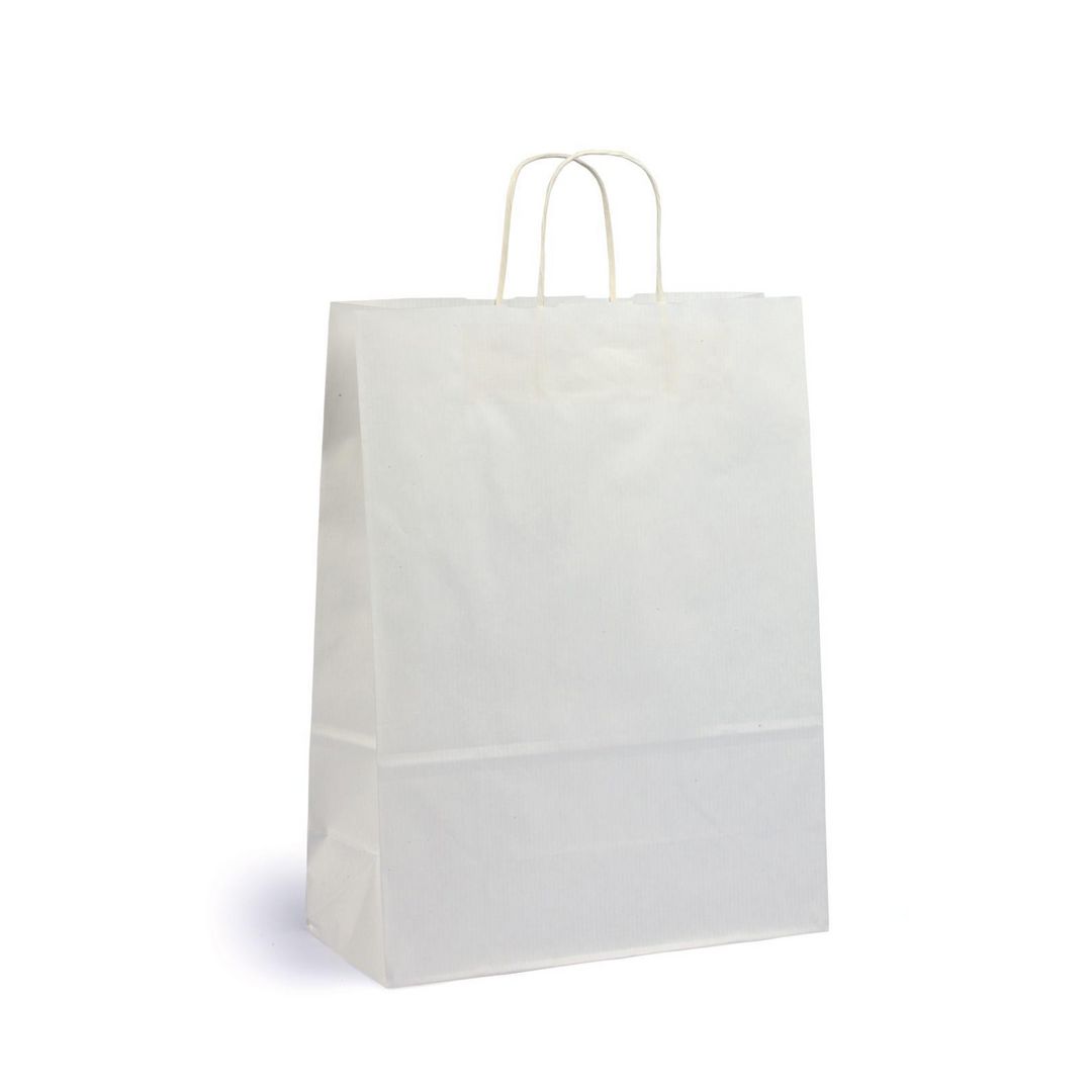 Bärkasse medium vit 150/fp