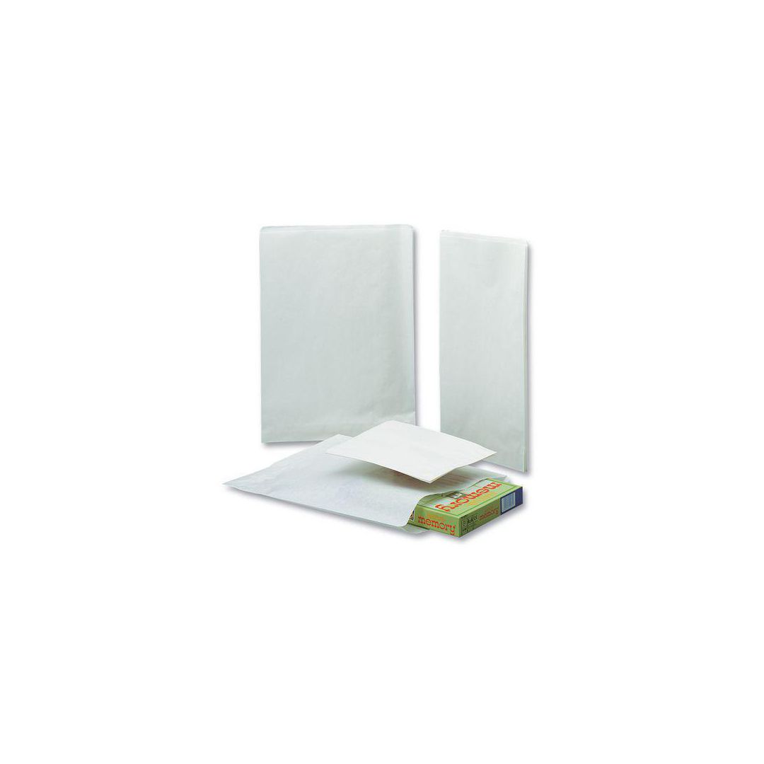 Påse plan 140x175mm 0,25kg vit 1000/fp