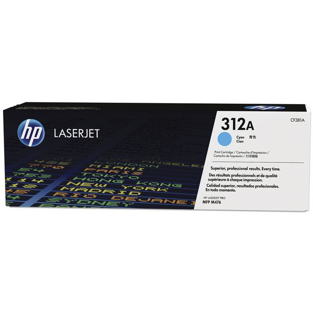 Toner HP CF381A 312A 2,7K cyan