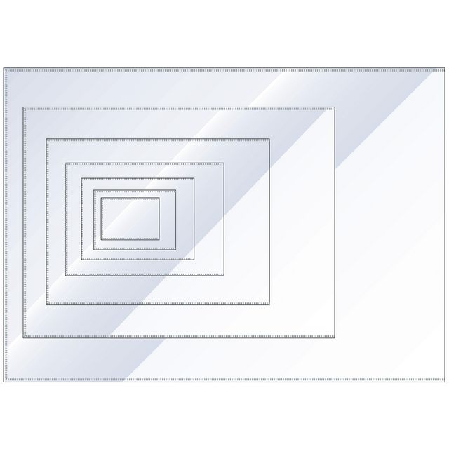 Plastfodral präglad 0,12mm A3 (100 pack)