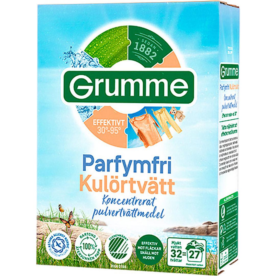 Tvättmedel GRUMME Kulörttvätt 1,12kg