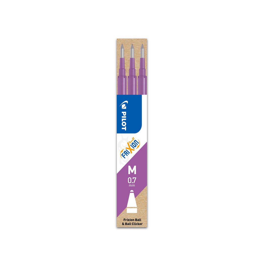 Refill Pilot Frixion 0,7mm lila 3/fp