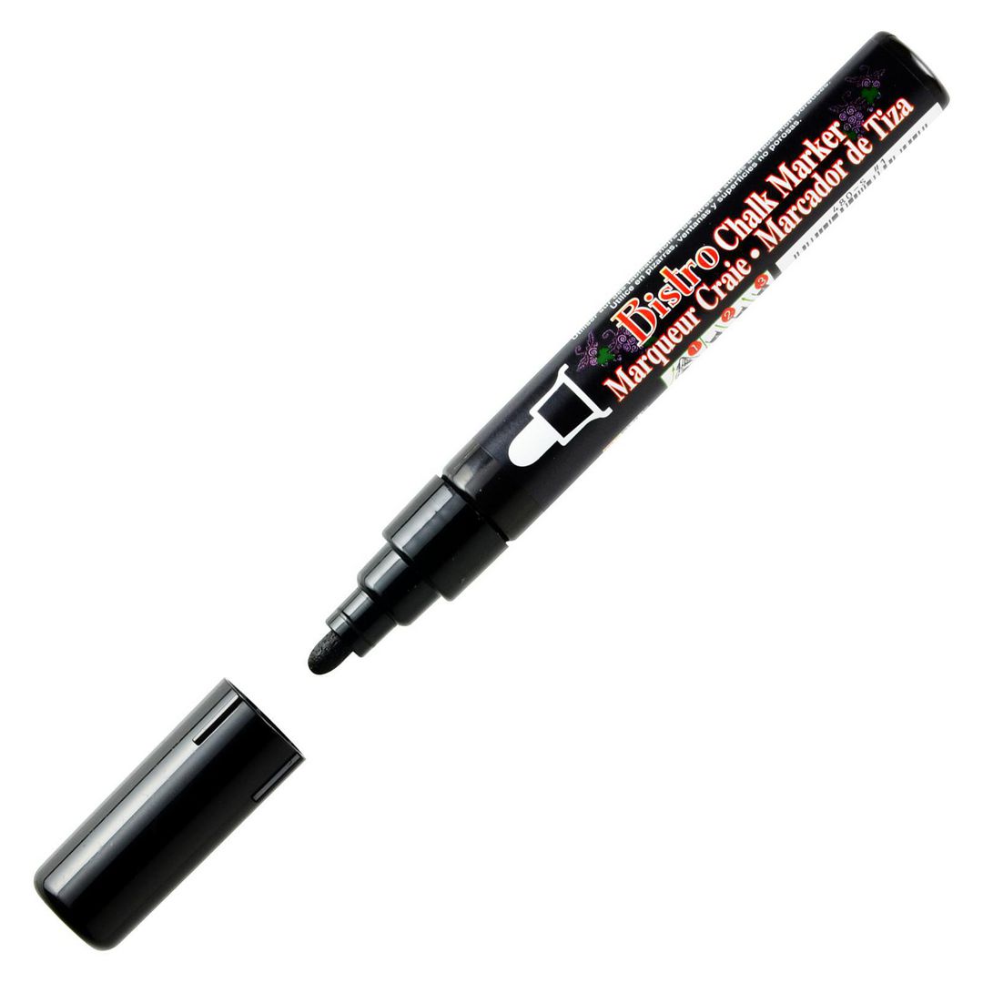 Märkpenna MARVY Chalkmarker 480 svart (6 pack)