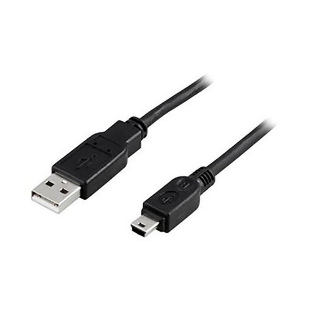 Kabel DELTACO USB - Mini USB 2m svart