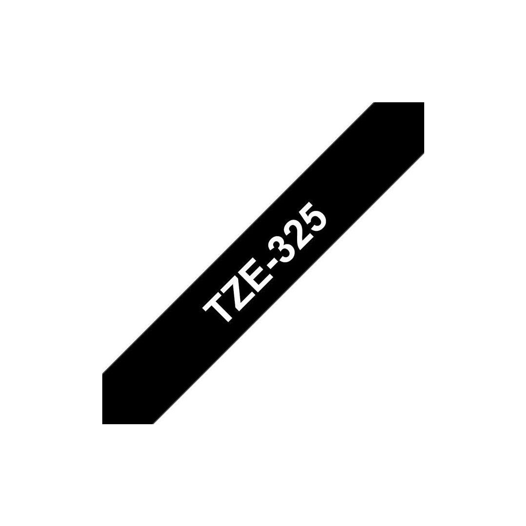 Tape BROTHER TZE325 9mm vit på svart