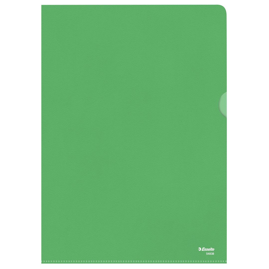 Aktmapp ESSELTE A4 0,11 grön 100/fp