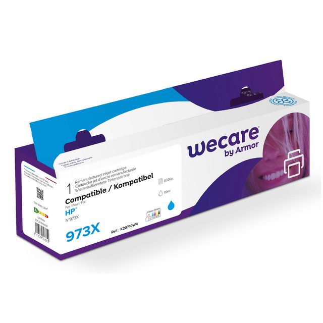 Bläckpatron WECARE 973X cyan