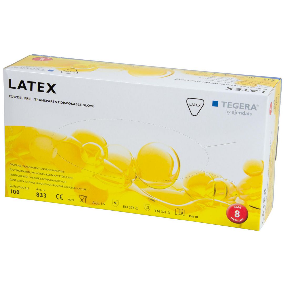 Latexhandske TEGERA 833 8 100/fp