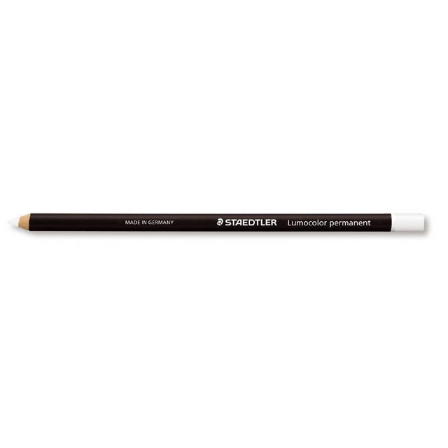 Märkpenna Lumocolor permanent vit (12 pack)