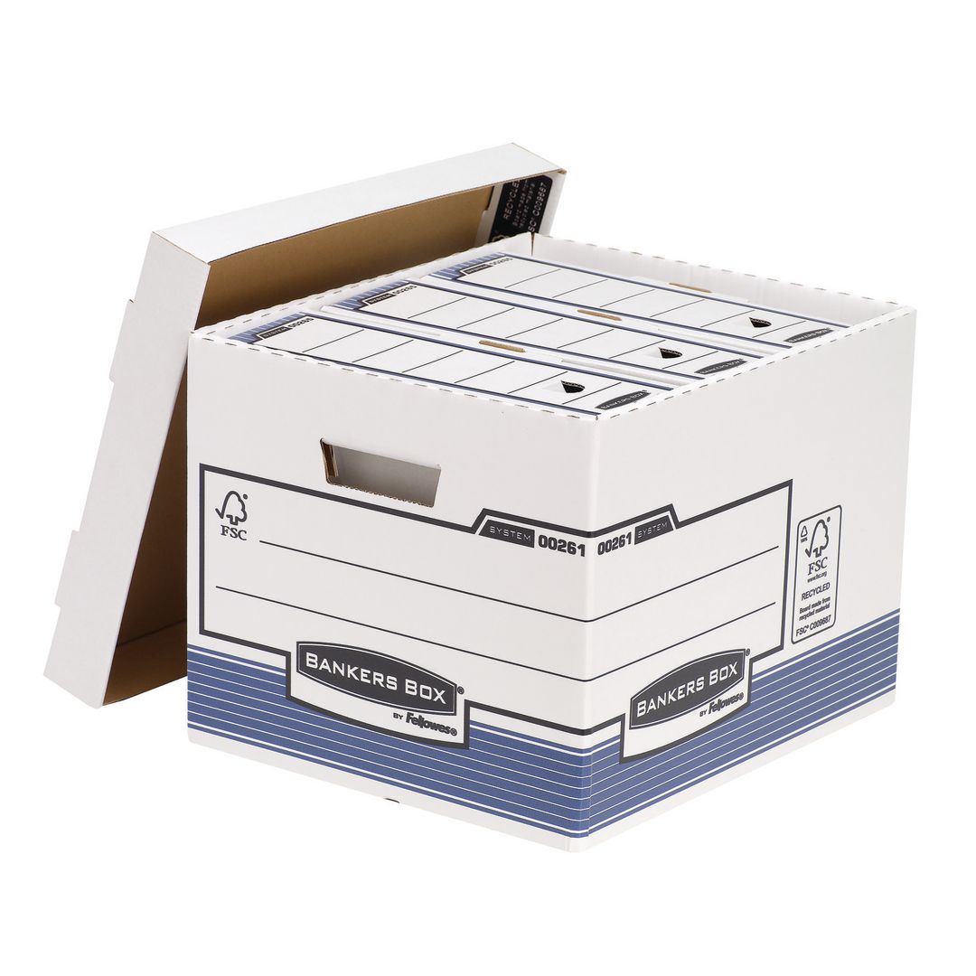 Arkivbox Fellowes 333x285x380mm 10/fp