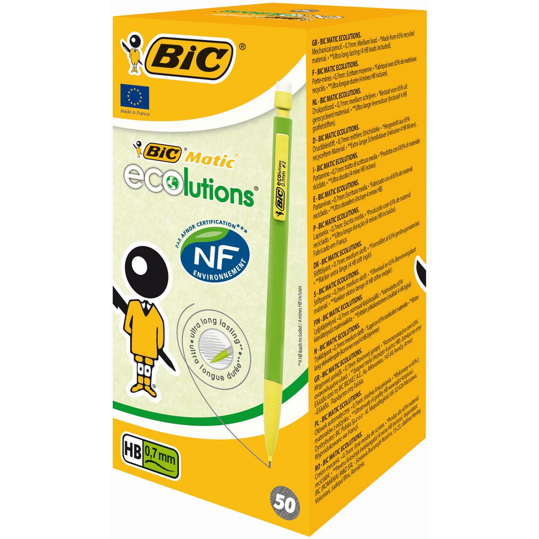 Stiftpenna Bic ECOlution Bic Matic 0,7mm (50 pack)